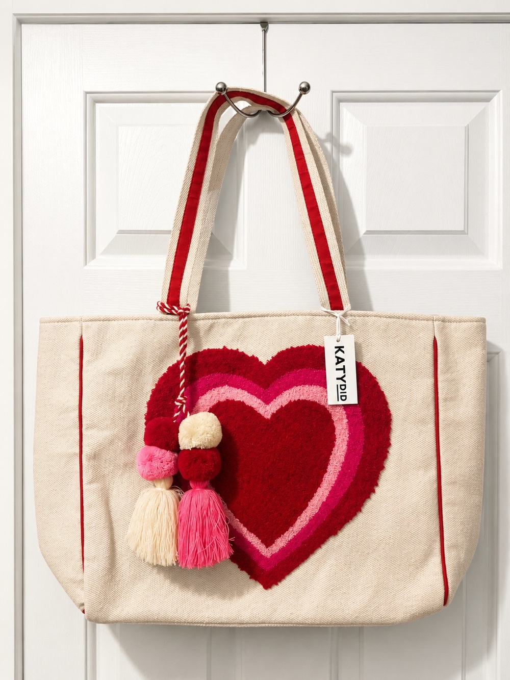 Katydid Heart Canvas Tote Bag ❤️ - Picture 5 of 6
